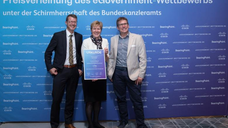 Podestplatz beim 19. eGovernment-Wettbewerb